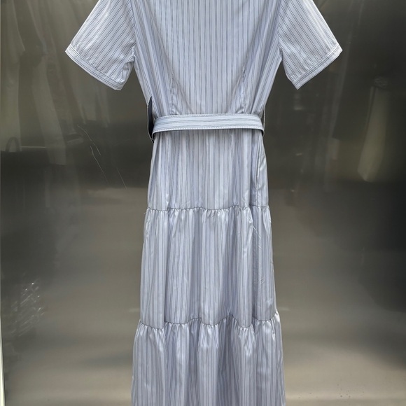 Miu Miu Blue Collared Shirt Dress - Picture 2 of 6